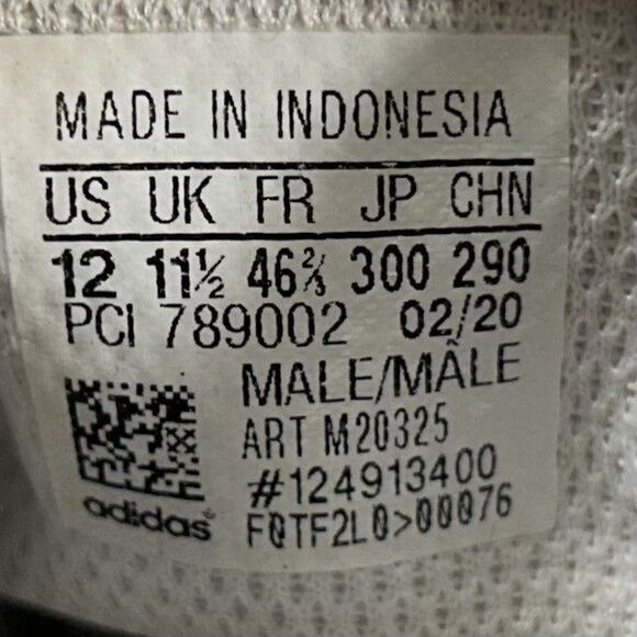 Adidas Originals Stan Smith M20325 Men's Size 12 Core White Athletic Shoes Used - Picture 12 of 12